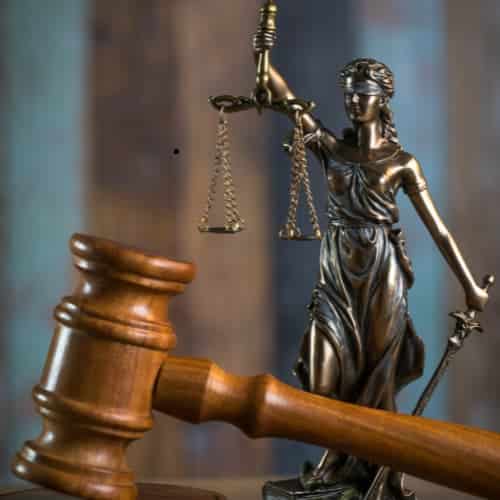 Lady Justice with gavel